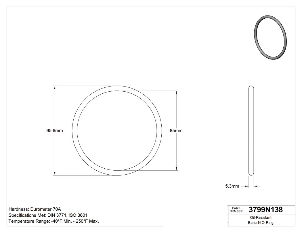 Technical drawing - 3799N138